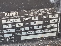 SDMO GS 250 IIA