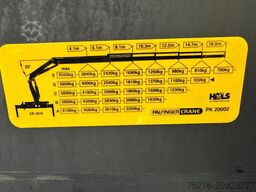 DAF XF 105 410 6x2 Palfinger PK 20002 + Tracon Trailer