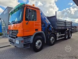 Mercedes-Benz Actros 3241 8X4 Containersysteem/ 20T HMF crane...