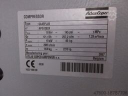 Atlas Copco Druckluft Kompressor GA75VSD GA45+ Kältetrockner + Tank