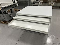 Drawer shelving, workshop drawer unit, tool cabinet Mega Stahl