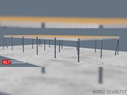 10x20m Lagerbühne , Belastung : 500kg/qm Unterkante: 2,5m ,ca. 200qm Systembühne