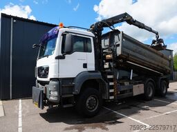 MAN TGS 26.440 6x6 cable system tipper truck with p...