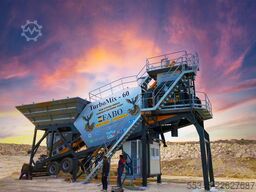 FABO Mobile Concrete Batching Plant 60 m3/h Mobile Concrete Batching Plant