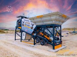 FABO Mobile Concrete Batching Plant 60 m3/h Mobile Concrete Batching Plant