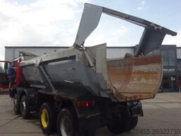 MAN FE 410 8x4 kipper,manual feulpomp,steel kipper