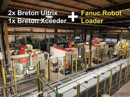 Fanuc Robot + 3 Breton machining centers 5 axes