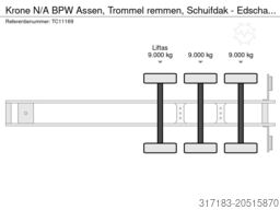 Krone N/A BPW Assen, Trommel remmen, Schuifdak - Edscha