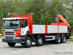 SCANIA P 410*PRITSCHE 7,30m* PK 34002 - SH F + FUNK/8x4