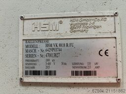 HSM Papierpresse Abfallpresse VK 8818 R FU (3406)
