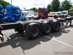 D-tec 3 axle container chassis extendable trailer