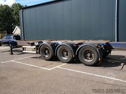 D-tec 3 axle container chassis extendable trailer