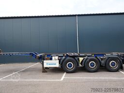 Krone 3 axle container chassis extendable trailer