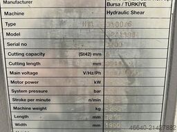 BAYKAL HGL 3100 x 6