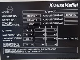 KraussMaffei Technologies GmbH KM 80 / 380 CX G06