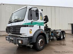MERCEDES-BENZ SK 2544 / V8 / RETARDER / Kran Hiab 081 AW
