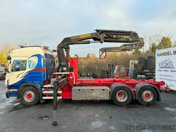 Scania P420 6X2*4, Hooklift-truck with Crane, 2008
