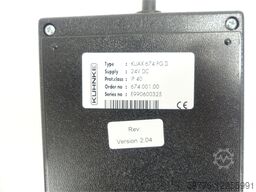 Kuhnke KUAX 674 PG D Handterminal Version: 2.04 SN:E990600325 - ! -