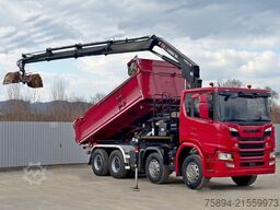 SCANIA G 450 Kipper*HIAB X - HIDUO 188 * 8x4*TOPZUSTAND