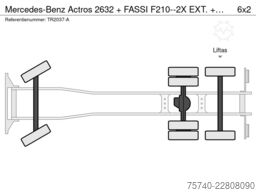 Mercedes-Benz Actros 2632 + FASSI F210--2X EXT. + REMOTE + HY...
