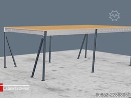 5x10m Lagerbühne , Belastung : 500kg/qm Unterkante: 3m ,ca. 50qm , Systembühne