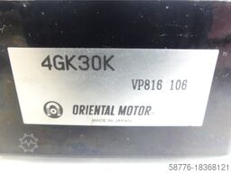 Oriental Motor 4GK30K Reduzier-Getriebe-Kopf VP816 106