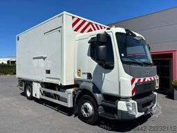 VOLVO FL12.240L-KOFFER-WERKSTATTWAGEN-KRAN HIAB-134TKM