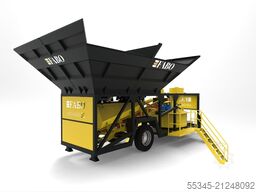 FABO Mobile Concrete Batching Plant 30 m3/h Mobile Concrete Batching Plant