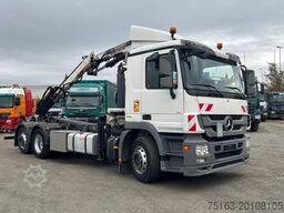 MERCEDES-BENZ Actros 2541 L6x2 Abrollkipper mit Kran Funk+Grei