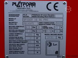 Platform Basket Spider 18.90 PRO CE Declaration, Valid inspection,