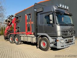 MERCEDES-BENZ Actros 2660 6x4 Holztransport mit Kran Penz 10Z8