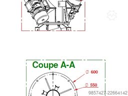 SINEX ELEVATEUR EVD 500 x 1833 FV 2MV15/700