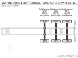 Van Hool 3B0074 20 FT Chassis / Tank / ADR / BPW Axles /...