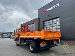 MAN 18.284 4x4 3 zijdige kipper/ Kraan