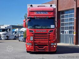 Scania R580 V8 Topline 6x2 - Box with sidedoors - Reta...