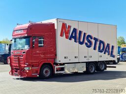 Scania R580 V8 Topline 6x2 - Box with sidedoors - Reta...