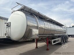 FELDBINDER LEBENSMITTELTANK, CA. 34.000L, 3 KAMMERN, TROMMELBREMSEN