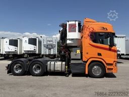 SCANIA R650 V8, 6X2, E6, LEDER, PENZ-CRANE 15Z - HOLZLADEKRAN
