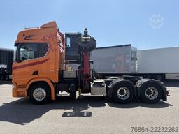 SCANIA R650 V8, 6X2, E6, LEDER, PENZ-CRANE 15Z - HOLZLADEKRAN