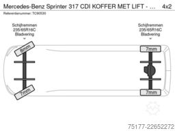 Mercedes-Benz Sprinter 317 CDI KOFFER MET LIFT - AUTOMAAT