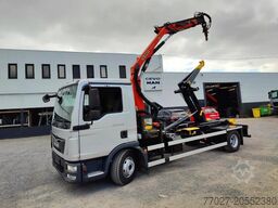 MAN TGL 12.250 Containersysteem Jimeca met kraan Pa...