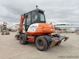 Mecalac 9MWR with 3 excavator buckets