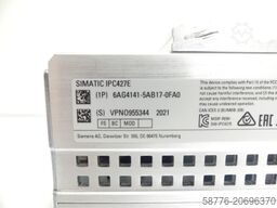 Siemens SIMATIC IPC427E 6AG4141-5AB17-0FA0 SN: VPN09553442021 --