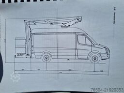 Mercedes-Benz Sprinter 516 CDI 14 M Custers Hoogwerker  Hubar...