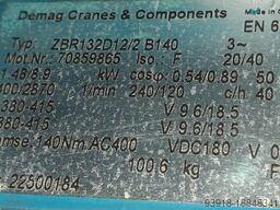 DEMAG hoist crane ZBR132 B12/2 B140