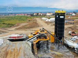 FABO Mobile Concrete Batching Plant 100m³/h Mobile Concrete Batching Plant