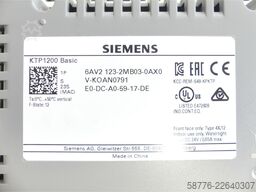 Siemens 6AV2123-2MB03-0AX0 Panel KTP1200 Basic SN: V-KOAN0791