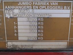Jumbo DO 270.6 Koffer, 3 Achsen, BPW, NL Trailer