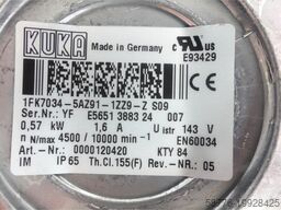 KUKA Motordeckel für 1FK7034-5AZ91-1ZZ9-Z S09 Servom. SN: YF E5651 3883 24 007