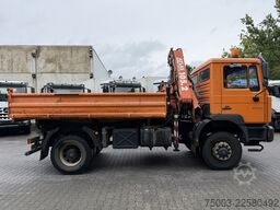 MAN ME 18.250 4X4 Kipper mit Kran Atlas 105.2